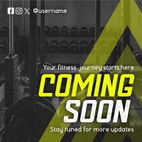 Coming Soon Fitness Gym Teaser Instagram Post Design