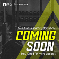 Coming Soon Fitness Gym Teaser Instagram Post