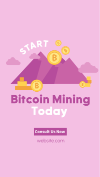 Bitcoin Mountain Instagram Story