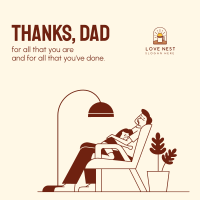 Thanks Dad For Everything Instagram Post Image Preview