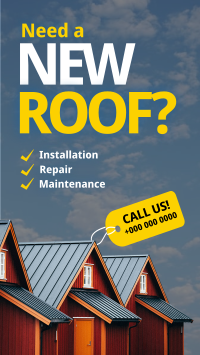 Roofing Service Call Now Instagram Reel Image Preview