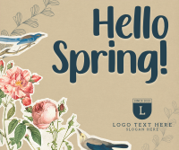 Scrapbook Hello Spring Facebook Post