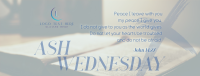 Simple Ash Wednesday Facebook Cover Image Preview