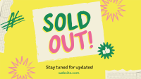 Minimalist Sold Out Announcement Facebook Event Cover