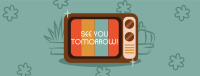 Retro TV Greeting Facebook Cover Image Preview