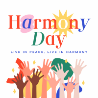 Simple Harmony Day Instagram Post Design