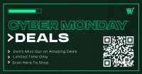 Retro Cyber Monday Facebook Ad Design