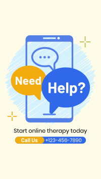 Online Therapy Consultation Facebook Story