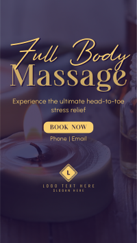 Full Body Massage Facebook Story