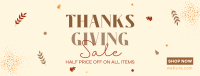 Thanksgiving Sale Facebook Cover Image Preview