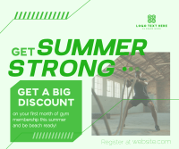 Summer Fitness Promo Facebook Post