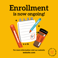 Enrollment Is Now Ongoing Instagram Post