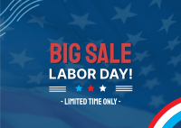 Sale Labor Day Postcard