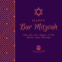 Happy Bar Mitzvah Instagram Post