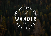 Wanderer Postcard