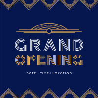 Art Deco Grand Opening Instagram Post