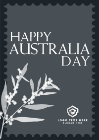 Golden Wattle Stamp Poster