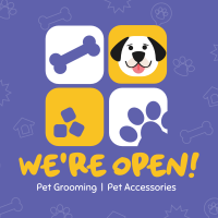 Pet Store Now Open Linkedin Post