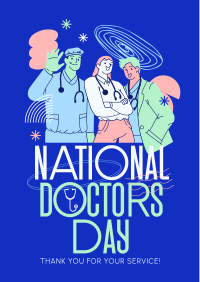 Modern Quirky Doctor's Day Flyer