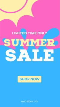 Summer Sale Splash Instagram Reel Design