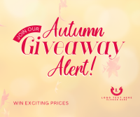 Autumn Giveaway Alert Facebook Post