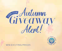 Autumn Giveaway Alert Facebook Post