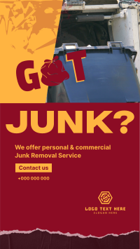 Junk Removal Service TikTok Video Design