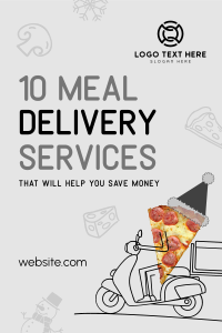 Holiday Pizza Delivery Pinterest Pin Image Preview