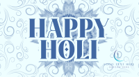 Holi Greeting Flourishes Animation