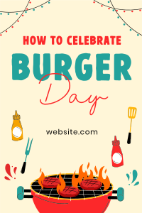 It's Burger Time Pinterest Pin