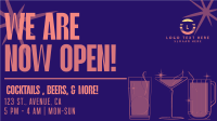Quirky Bar Drinks Facebook Event Cover