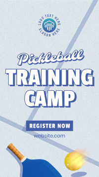 Pickleball Training Camp Instagram Reel Design