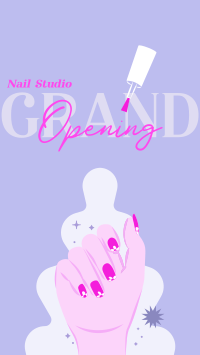 Nail Salon Opening Instagram Story