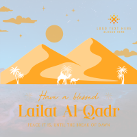 Blessed Lailat al-Qadr Linkedin Post
