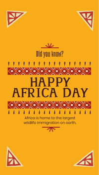 Decorative Africa Day Instagram Story