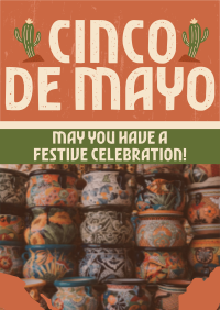 Grunge Cinco De Mayo Flyer