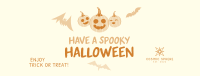 Halloween Pumpkin Greeting Facebook Cover Image Preview