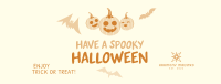 Halloween Pumpkin Greeting Facebook Cover Image Preview