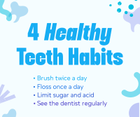 Dental Health Tips for Kids Facebook Post