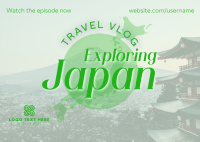 Japan Vlog Postcard