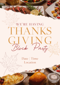 Elegant Thanksgiving Party Flyer