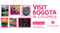 Travel to Colombia Postage Stamps Animation