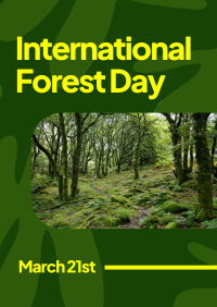 Forest Day Greeting Poster