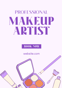 Makeup Artist for Hire Poster Design