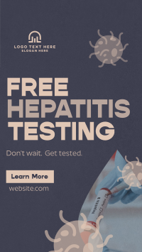 Textured Hepatitis Testing Facebook Story