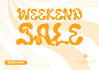 Weekend Promo Deals Postcard Design