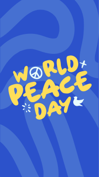 Quirky Peace Day Instagram Story