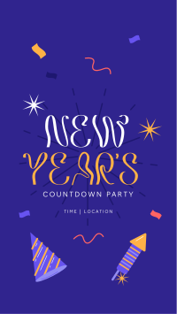 New Year Countdown Party Facebook Story