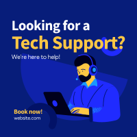 Tech Support Linkedin Post Design