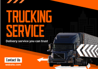 Truck Moving Service Postcard